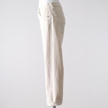 4/5 length white denim　IVORY No.3