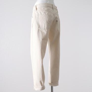 4/5 length white denim　IVORY No.4