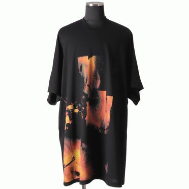 'DUSK' OVERSIZED KITE SS T-SHIRTS　BLACK No.1