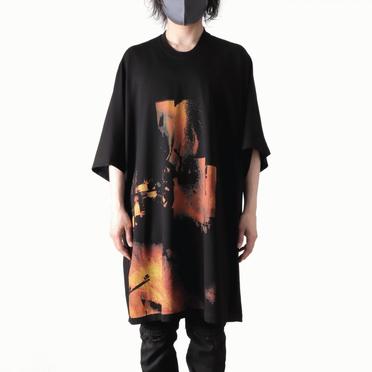 'DUSK' OVERSIZED KITE SS T-SHIRTS　BLACK No.17