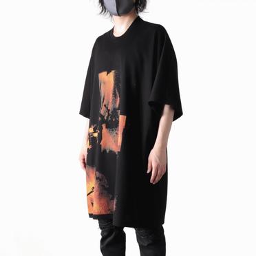 'DUSK' OVERSIZED KITE SS T-SHIRTS　BLACK No.18