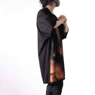 'DUSK' OVERSIZED KITE SS T-SHIRTS　BLACK No.24