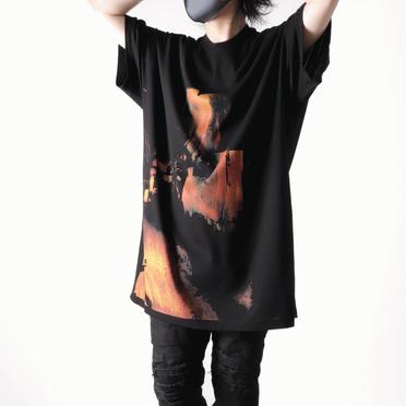 'DUSK' OVERSIZED KITE SS T-SHIRTS　BLACK No.26