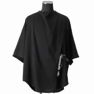 DRAPE COWL CS T-SHIRTS　BLACK No.1