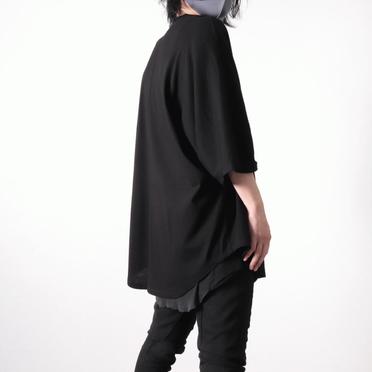 DRAPE COWL CS T-SHIRTS　BLACK No.24