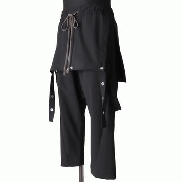 Skirt Combi Suspenders Pants　BLACK No.2