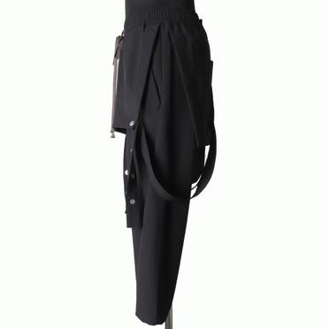 Skirt Combi Suspenders Pants　BLACK No.3