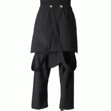 Skirt Combi Suspenders Pants　BLACK No.5