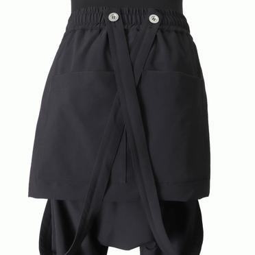 Skirt Combi Suspenders Pants　BLACK No.10