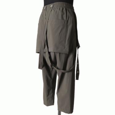 Skirt Combi Suspenders Pants　OLIVE No.6