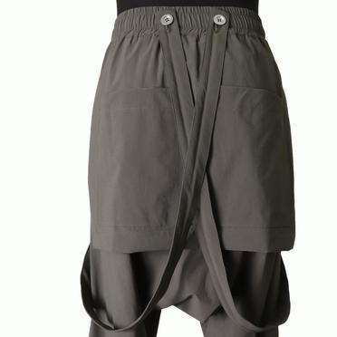 Skirt Combi Suspenders Pants　OLIVE No.10