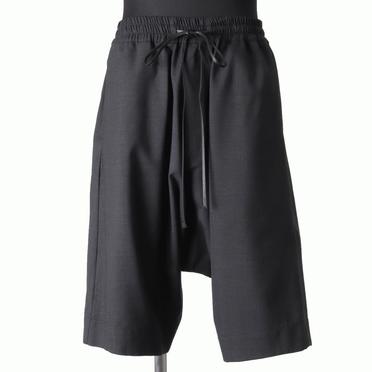 Tropical Wool Sarrouel Shorts　BLACK No.1