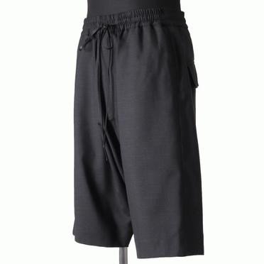 Tropical Wool Sarrouel Shorts　BLACK No.2