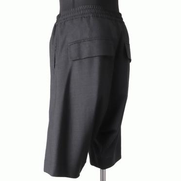 Tropical Wool Sarrouel Shorts　BLACK No.4