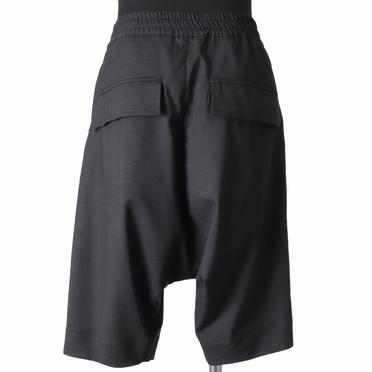 Tropical Wool Sarrouel Shorts　BLACK No.5