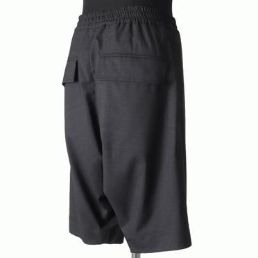 Tropical Wool Sarrouel Shorts　BLACK No.6