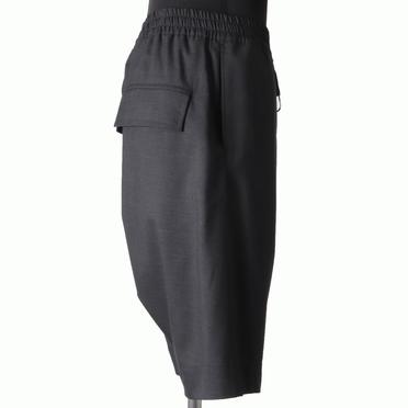 Tropical Wool Sarrouel Shorts　BLACK No.7
