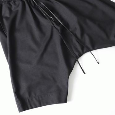 Tropical Wool Sarrouel Shorts　BLACK No.13