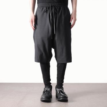 Tropical Wool Sarrouel Shorts　BLACK No.15