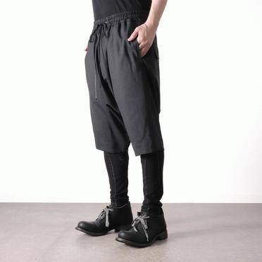 Tropical Wool Sarrouel Shorts　BLACK No.16