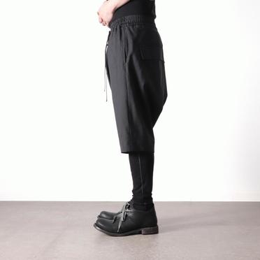 Tropical Wool Sarrouel Shorts　BLACK No.17