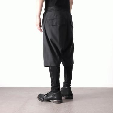 Tropical Wool Sarrouel Shorts　BLACK No.18