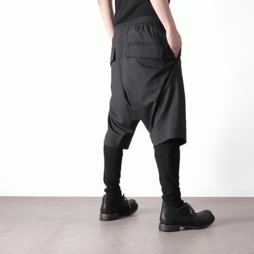 Tropical Wool Sarrouel Shorts　BLACK No.21