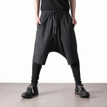 Tropical Wool Sarrouel Shorts　BLACK No.23