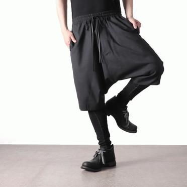 Tropical Wool Sarrouel Shorts　BLACK No.24