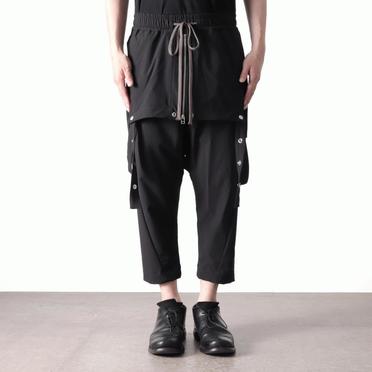 Skirt Combi Suspenders Pants　BLACK No.17