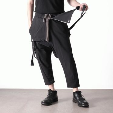 Skirt Combi Suspenders Pants　BLACK No.26