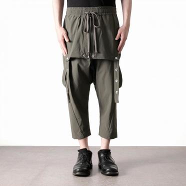 Skirt Combi Suspenders Pants　OLIVE No.17