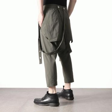 Skirt Combi Suspenders Pants　OLIVE No.20