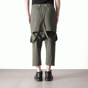 Skirt Combi Suspenders Pants　OLIVE No.21