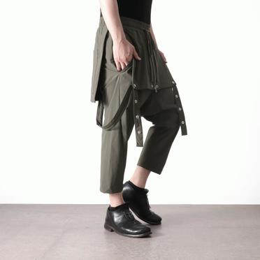 Skirt Combi Suspenders Pants　OLIVE No.24