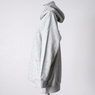 [SALE] 30%OFF　DSC / ハートラインストーン裏毛パーカー　TOP GRAY No.3