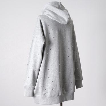 [SALE] 30%OFF　DSC / ハートラインストーン裏毛パーカー　TOP GRAY No.4