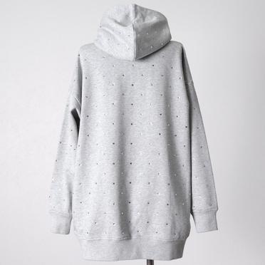 [SALE] 30%OFF　DSC / ハートラインストーン裏毛パーカー　TOP GRAY No.5