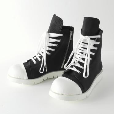 Hi-cut Sneakers　BK×WH No.1