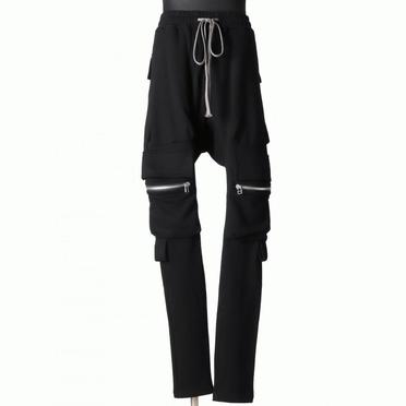 [SALE] 30%OFF　A.F ARTEFACT Sweat Sarrouel Skinny　BLACK No.1