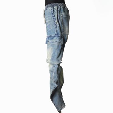 Denim Cargo Sarrouel Skinny　BLUE No.3