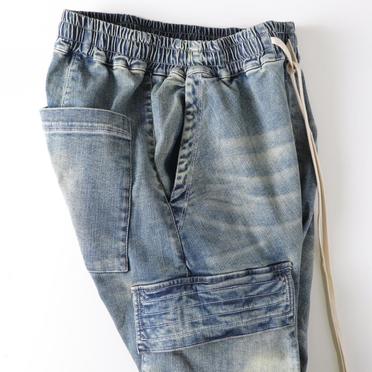 Denim Cargo Sarrouel Skinny　BLUE No.8