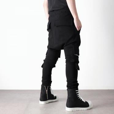 [SALE] 30%OFF　A.F ARTEFACT Sweat Sarrouel Skinny　BLACK No.21