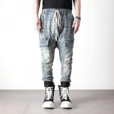 Denim Cargo Sarrouel Skinny　BLUE No.15