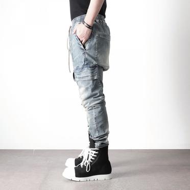 Denim Cargo Sarrouel Skinny　BLUE No.17