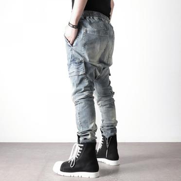 Denim Cargo Sarrouel Skinny　BLUE No.18