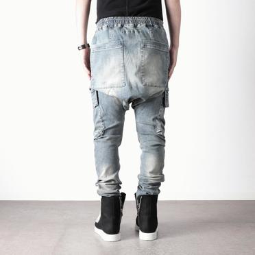 Denim Cargo Sarrouel Skinny　BLUE No.19