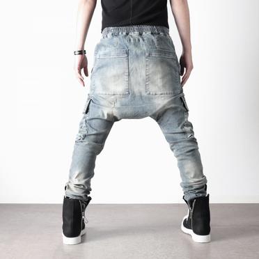 Denim Cargo Sarrouel Skinny　BLUE No.20