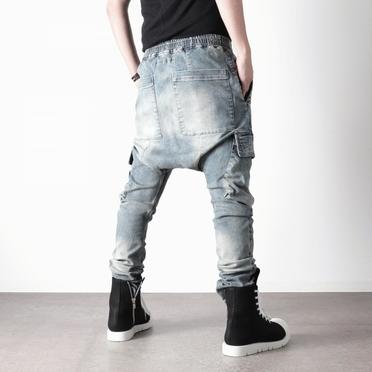 Denim Cargo Sarrouel Skinny　BLUE No.21