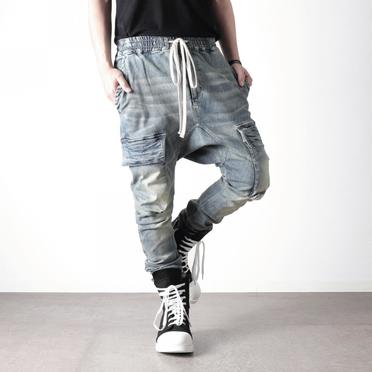 Denim Cargo Sarrouel Skinny　BLUE No.22